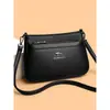 Bolso Cruzado de Cuero Suave de Gran Capacidad, Nuevo, Elegante y Versátil, de Gama Alta, para Madres y Abuelas de mediana edad