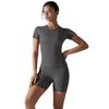 Camiseta de primavera y otoño popular en Internet, traje de yoga de secado rápido, blusa ajustada de manga corta para fitness, traje deportivo para correr al aire libre para mujer