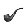 Cachimbo de Madeira Maciça com Bocal Curvo para Tabaco Seco com Bocal Curvo de Limpeza Removível, Conjunto Portátil para Fumar para Homens em Estilo Vintage