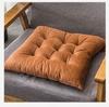 Almofada de Assento de Veludo Cristal de Cor Sólida para Alunos de Longa Duração, Almofada Simples para Assento de Nádegas de Sala de Jantar e Escritório, Almofada de Assento Confortável de Pelúcia Bolha para Sala de Aula