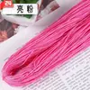 Fio de seda gelada oco de 1 mm de espessura para chapéus de crochê frescos de verão, bolsas, sapatos, almofadas, chinelos, fio brilhante para tricô artesanal