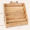 Estantería de Madera para Libros Infantiles Adecuada para Dormitorio y Sala de Estar, Estantería de Almacenamiento de Múltiples Niveles, Organizador de Libros Ilustrados