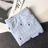 [80-120] 524 Seda de Hielo estampado lindo tiro bajo bolsa de ropa interior para mujer cadera con taladro ropa interior para mujer tiro bajo