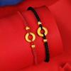 Vietnã Sha Jin Gan Kun Círculo Ping An Fivela Pulseira de Pérolas de Transferência Feminina Anel de Diamante de Círculo Concêntrico Fivela de Dragão e Fênix Pulseira de Casal