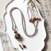 Colgante de Madera de Azufaifo Golpeada por el Rayo Estilo Taoísta, Colgante de Cadena para Suéter Estilo Madera de Pez, un Objeto Sagrado, Cuentas de Oración Quemadas por el Rayo, Cuentas Budistas, un Artículo Coleccionable, Venta al por Mayor