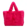 Bolsa de Felpa Linda de Gama Alta para Mujer 2023 Otoño e Invierno Nueva Bolsa Tote de Gran Capacidad Bolso de Hombro de Felpa Bolso de Axila