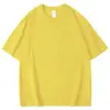 Camiseta de Verano Resistente 240g Hombro Caído para Niños, Unisex, Manga Tres Cuartos, Top Casual Versátil Holgado con Hombro Caído