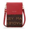 2022 Nova Moda Feminina Bolsa para Celular Moda Coreana Cor Contrastante Transversal Ombro Pequena Bolsa de Ombro Multifuncional Bolsa para Celular