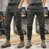 Pantalones de Trabajo Transfronterizos Estilo Americano para Hombre de Primavera y Otoño, Pantalones Casuales Tácticos Funcionales para Exteriores de Pierna Recta, Pantalones Jogger para Hombre