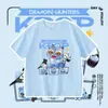 Amazon Demon Hunters KPop Demon Hunters Camiseta de Manga Corta con Cuello Redondo Casual Holgada para Niños