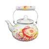 Tetera de Esmalte Engrosado, Hervidor de Agua, Cocina de Inducción, Cafetera para Té de la Tarde Francés, Tetera de Flores Retro, Olla para Medicamentos