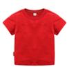 Camiseta Casual Unisex de Manga Corta de Color Sólido para Niños Verano 2026 100% Algodón Puro en Stock Venta al por Mayor