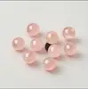 Pulsera de Cuentas Sueltas de Cristal Rosa Toronja Natural para Mujer DIY Hecha a Mano Pulsera Multipiedra Collar Cuentas Redondas de Cuarzo Rosa