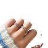 Anillo encantador con diseño de nicho para mujer, dulce y fresco anillo con diamantes rosas, anillo de alta sensación, personalidad de moda, anillo para el dedo índice con apertura ajustable