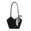 Bolso de mujer de moda artística, novedad primavera 2025, elegante bolso de hombro retro con contraste de color, bolso general de gran capacidad.