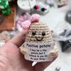 Comercio Exterior Más Vendido Papa Positiva Papa Positiva Divertida Llavero Tejido Colgante Muñeca Pareja