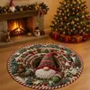 Alfombra navideña 3D, sofá de sala de estar, decoración de ambiente festivo, mesa de centro, resistente a las manchas y duradera, felpudo de Papá Noel, venta al por mayor