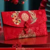 Envelopes vermelhos de casamento 2026 novo modelo bolsas de envelope vermelho para noivado e casamento, envelopes de tecido de alta qualidade de tamanho grande para presentes em dinheiro