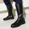 Botas Femininas Cosplay Role-Playing Duas Dimensões Botas de Cavaleiro Britânico Show de Mangá Sapatos de Adereço Botas Pretas de Cano Alto