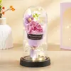 Flor Eterna Acrílica Ramo Luz de Noche Estilo Ins Adorno Regalo para Maestro, Novia, Cumpleaños Creativo y Regalo de San Valentín