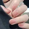 24 piezas de color natural para que los estudiantes usen parche de uñas parche de degradado de explosión de rubor desmontable para usar en las uñas
