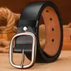 Nuevo Modelo de Cinturón de Cuero para Hombre Estilo Vintage con Hebilla de Pin, Popular en Comercio Exterior y Ventas Transfronterizas, Cinturón de Cuero Casual y de Moda para Pantalones, En Stock