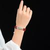 Pulsera Original de Oreja de Trigo de Cinabrio, Arena Dorada Púrpura, Pulsera de Doble Círculo para Mujer, Regalo en Nuevo Estilo Étnico Chino
