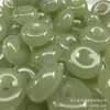 Color jade de Hotan color verde agua transparente jade hebilla pequeña de平安 pulsera de cuentas de ábaco grandes material para abalorios diy venta al por mayor