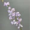 Cadena de flores de hortensia bordadas de alta calidad transfronteriza simulación de flor paisajismo de salón de bodas flor artificial arreglo floral de escena de boda flor de seda plantas verdes venta al por mayor