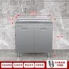 Acero Inoxidable 304 Gabinete Extra Grueso Hogareño Gabinete de Cocina Gabinete de Lavabo de Alquiler Gabinete de Estufa Integrado Autónomo