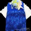 Nuevo punto 20 cm lentejuelas de hoja fila de borlas de encaje colgante accesorios de baile latino accesorios de ropa encaje encaje