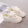 Zapatos para Niñas 2026 Verano Nuevo Modelo Zapatos Deportivos Infantiles Transpirables Moño Malla Correr Tenis Blancos para Niños Mayores
