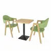 Conjunto de mesa e cadeira para loja de milk tea mesa e cadeira de sobremesa hambúrguer lanches serviço de catering cabine de cafeteria sofá sofá longo de parede comercial