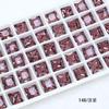 Broca para uñas Dongzhou de 8 mm, cuadrada, con punta inferior, accesorios de joyería para bricolaje, broca para vidrio de color superbrillante, joyería para uñas