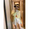 ¡Atmósfera Perezosa! Camiseta de Manga Larga Rayada con Cuello Redondo para Mujer 25 Verano Nuevo Estilo Coreano Holgada Casual Aspecto Adelgazante Top