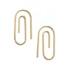 Europa y Estados Unidos transfronterizo Amazon wish AliExpress moda personalidad Joker simples pendientes de clip de papel joyería de comercio exterior
