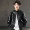 Jaqueta de Couro para Meninos, Estilo Primavera e Outono, Nova Roupa Infantil de Outono 2026, Jaqueta Cool Estilo Rua, Roupa de Primavera para Meninos