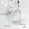 Bolsa para Alivio del Dolor Sentado Labubu 15cm Cruzada Bolsa Portabebés Muñeco de Peluche de Dibujos Animados Funda Protectora Bolsa de Almacenamiento Pop Mart