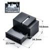 1K0972928A Conector de Chicote Elétrico Automotivo Volkswagen Audi Espelho Retrovisor Conector de 16 Furos/Carcaça Plástica Atacado