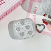 Nuevo Estuche Corazón de Epoxi Phantom para AirPods Pro 3, compatible con Apple 4ª generación, estuche suave con colgante de corazón