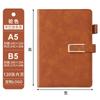 Conjunto de Caderno de Negócios A5, Caderno de Atas de Reunião com Fivela, Logo Personalizável, Pedido Mínimo em Pequena Quantidade de 5 Peças