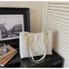 Bolso Grande de Patrón de Rejilla 2026 Nueva Moda Bolso Tote Versátil de Gama Alta Bolso de Hombro Cruzado Grande de Gran Capacidad Súper Popular