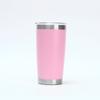 Taza para coche de sublimación por aspersión de comercio exterior de 20 oz, taza para hielo de doble vacío, taza de agua aislada de acero inoxidable para acompañamiento al aire libre