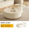 Mueble de TV tipo crema para sala de estar, combinación moderna minimalista para apartamentos pequeños, nuevo modelo 2026, mueble de TV blanco de pie