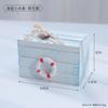 Mediterrâneo Criativo De Madeira Pequeno Baú Do Tesouro Estilo Oceano Mini Desktop Caixa De Jóias Tema Oceano Adereços Baú Do Tesouro Decorativo