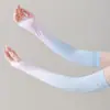 Manga de Hielo Degradado Protección Solar Verano para Mujer Mangas de Seda de Hielo Venta al por Mayor Anti-UV Deportivas Exteriores Ciclismo Mangas para Brazos