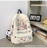Mochila con grafiti de gran capacidad, estilo universitario, informal, moderna, para todo tipo de combinaciones, ligera, impermeable y ligera.