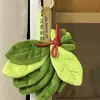 Nuevo Llavero de Peluche Hoja de Toronja de Buena Suerte Colgante Regalo Conmemorativo Colgante para Bolso para Regalos de Cumpleaños para Parejas y Mejores Amigos