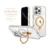 Para iPhone15 Estuche Transparente para Teléfono Móvil Nuevo Estuche con Soporte Magnético Macaron Estuche para Teléfono Móvil Apple 16promax