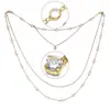 Cadena de hombro simple popular de AliExpress collar multicapa accesorios de cadena corporal de diamantes de imitación para mujer accesorios para vestido de banquete de novia